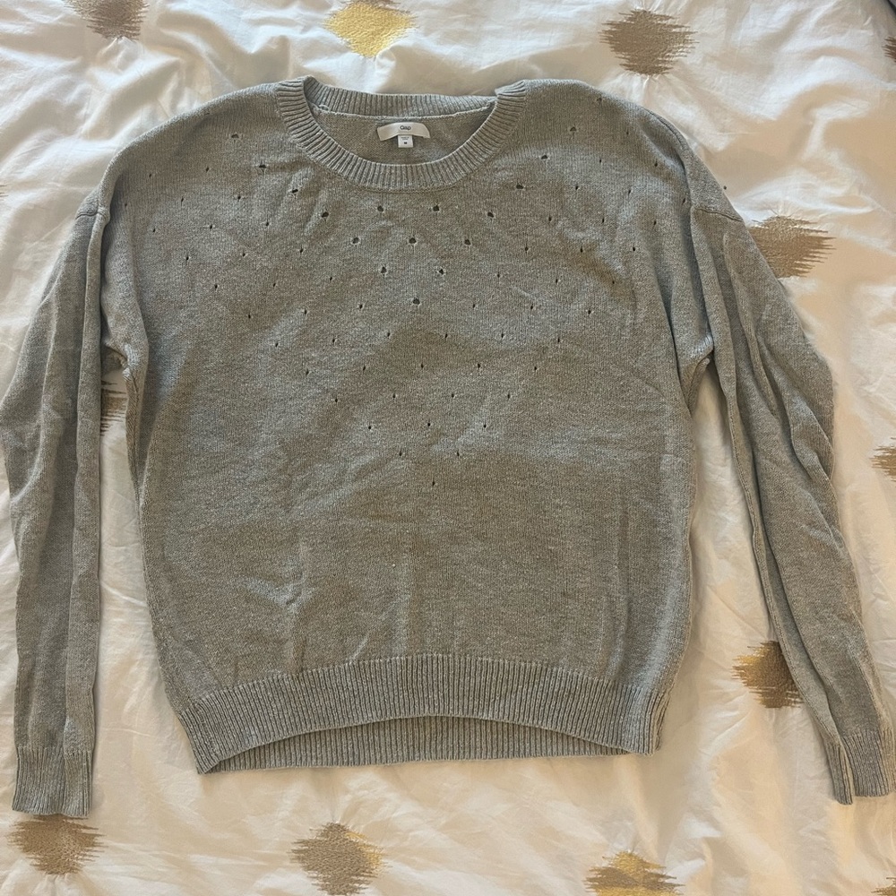 GAP Light Gray Women's Crew Neck Sweater